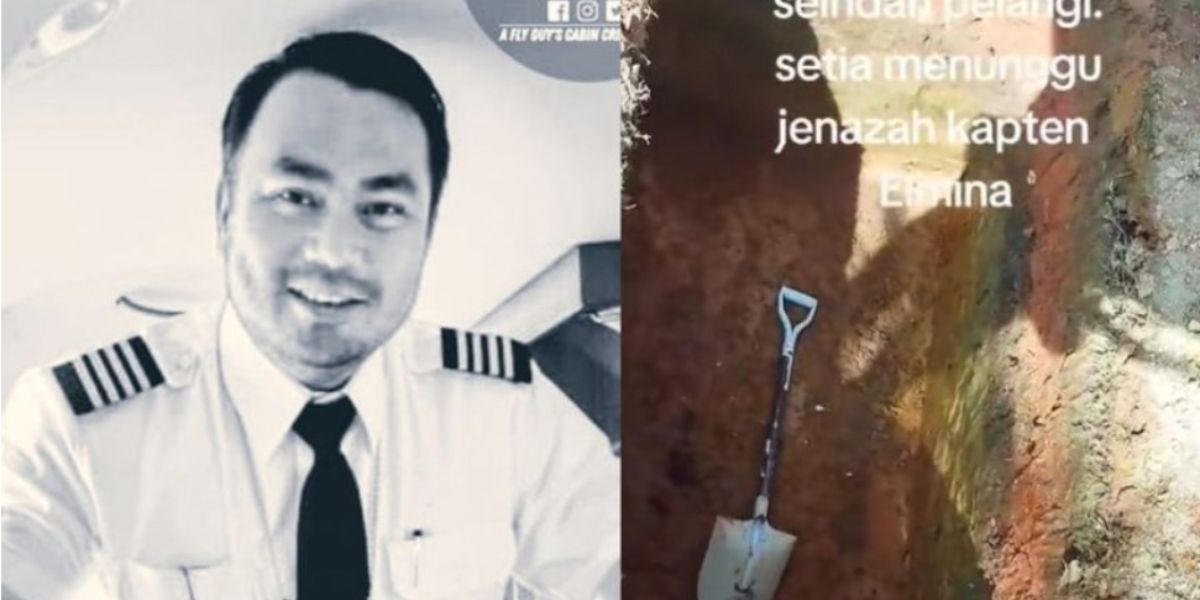 Heboh Tanah Makam Pilot Pesawat yang Jatuh di Jalanan Malaysia Berwarna Pelangi, Ini Pengakuan Penggali Kuburnya