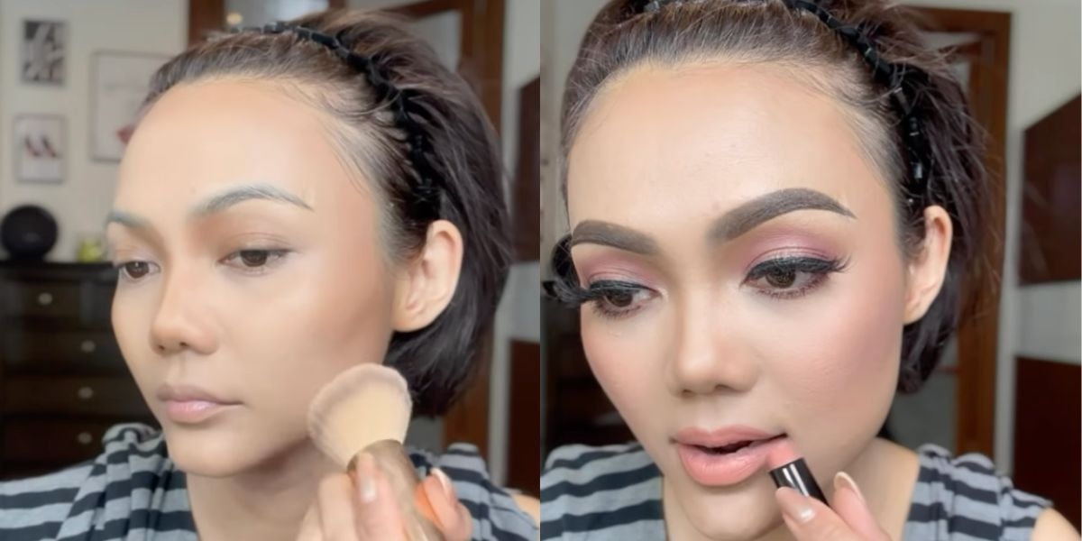 Andalkan Makeup, Rina Nose Berhasil Meniru Penampilan Krisdayanti