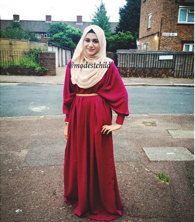 Gaya Feminin Hijaber London - Foto 5 | Dream.co.id - 664 x 757 jpeg 373kB