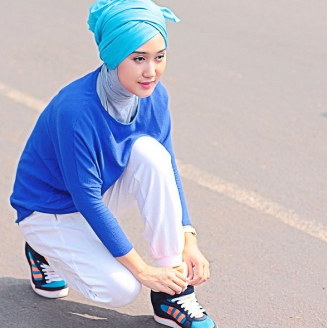 Tren Anyar, Hijab Turban `Baling-baling Bambu` - Foto 4 