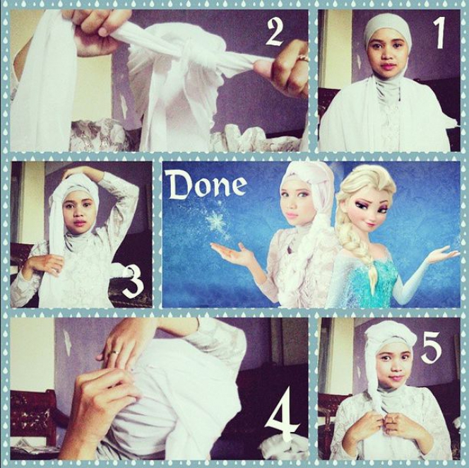 Hijab Party ala Elsa Frozen
