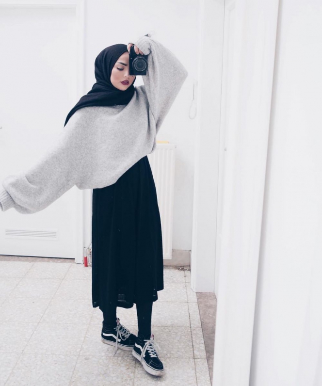 Buat Hijabers  Ini Tips Tampil Cantik dengan Oversized 