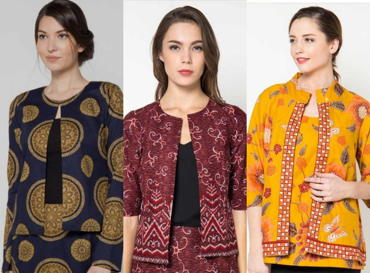 Koleksi Desain  Baju  Batik  Trendy 1001desainer