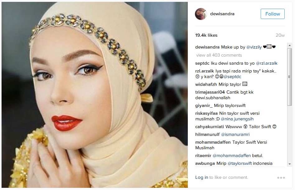 Cara Hijab Dewi Sandra