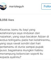 Curhatan Haru Mario Teguh tentang Kiswinar  Dream.co.id