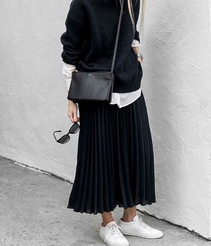 5 Inspirasi Padupadan Pleats Skirts dari Selebgram Luar 