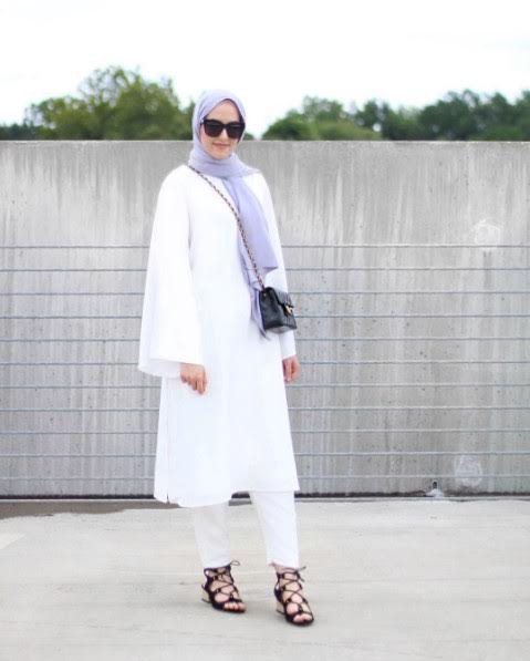 Style Hijab Warna Ungu