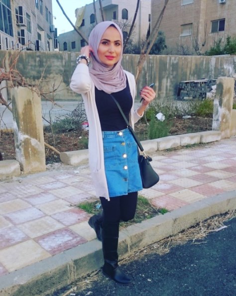 Ootd Rok Jeans Pendek Hijab