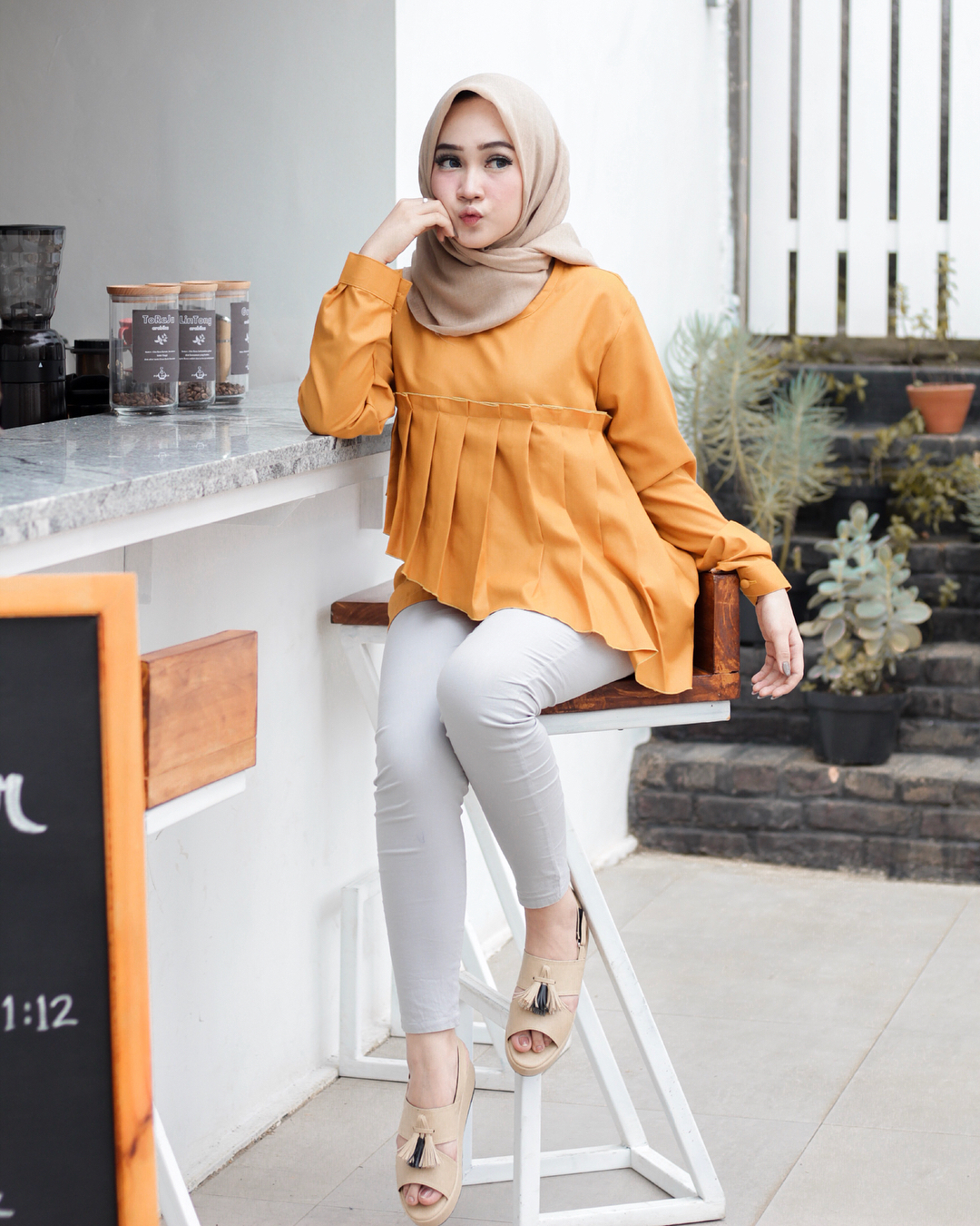 Atasan Stylish Untuk Hijaber Bahu Lebar Dreamcoid