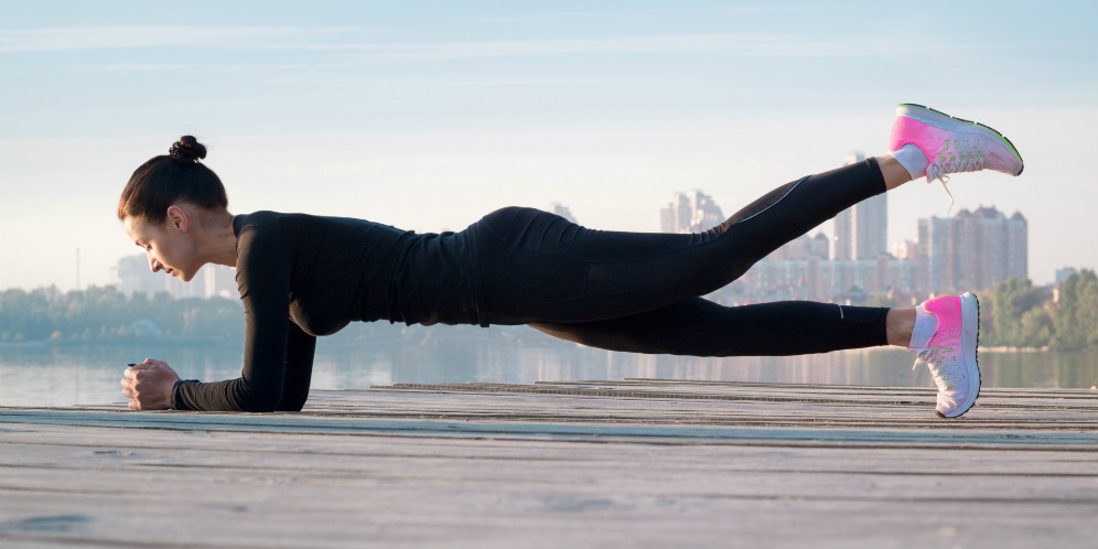 Routine Plank, Easy Trick to Tighten the Stomach