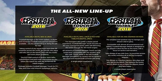 SEGA Umumkan 3 Seri Football Manager 2016