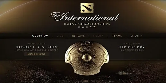 Total Hadiah Turnamen Dota 2 The International 2015 Sudah Capai Rp 211 Milyar