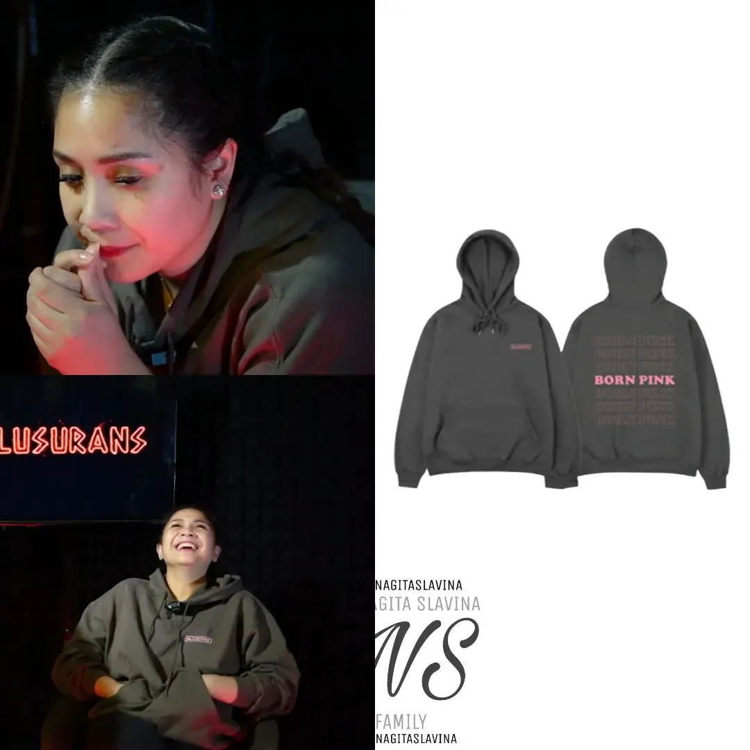 Nagita Slavina diketahui fans sama BLACKPINK, nonton konser sampai di Korea aja bisa apalagi punya jaketnya. BLACKPINK Tour Hoodie ini capai Rp 1000.000 kayaknya bagai mama Gigi murah nggak sih?