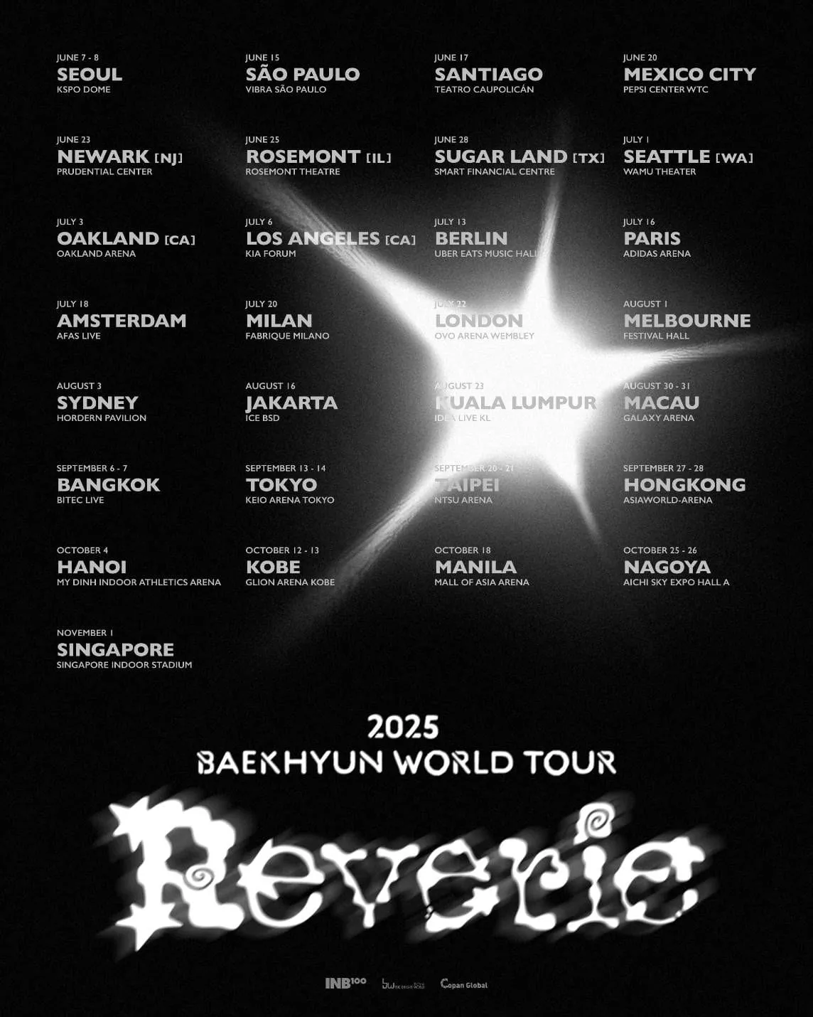 2025 BAEKHYUN WORLD TOUR REVERIE