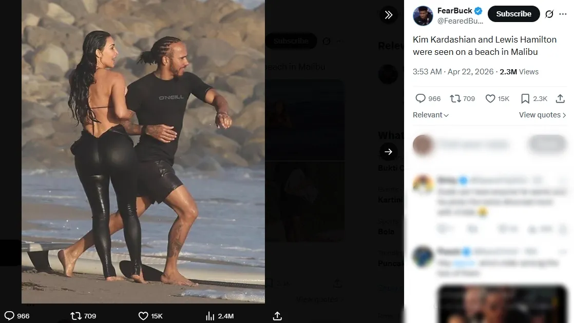 Kim Kardashian Tampil dengan Wetsuit Hitam