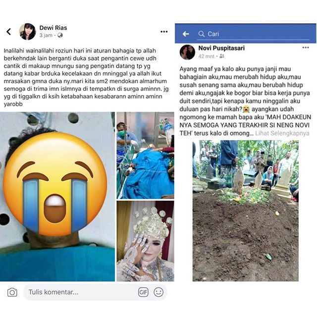 Tragis! Sudah Dandan Cantik, Mempelai Wanita Dapat Kabar Calon Suami Tewas Kecelakaan