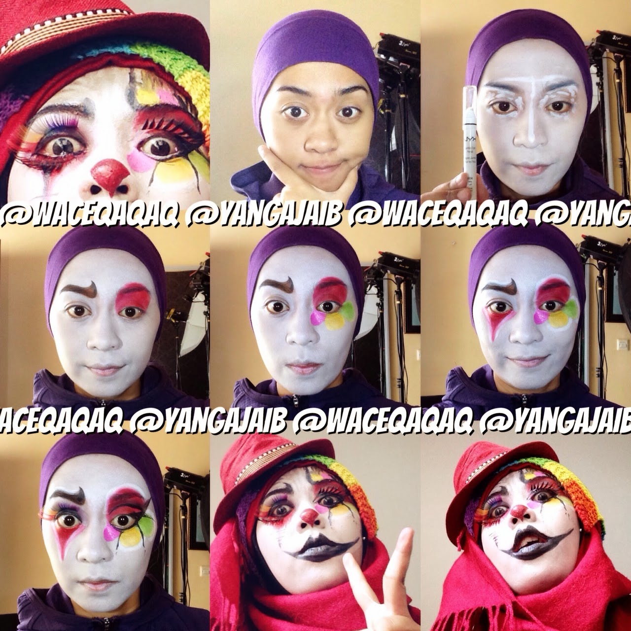 Ajaib Wanita Berhijab Ini Bikin Make Up Halloween Super Seram