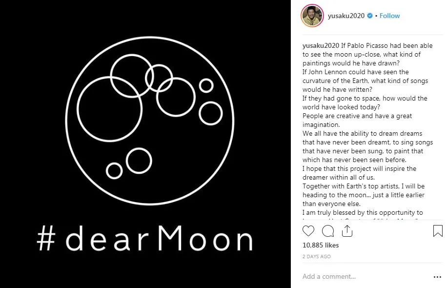 Miliarder Jepang Jadi Turis Pertama Yang Pergi ke Bulan, Kapan dan Bagaimana? Miliarder Jepang Jadi Turis Pertama Yang Pergi ke Bulan, Kapan dan Bagaimana?