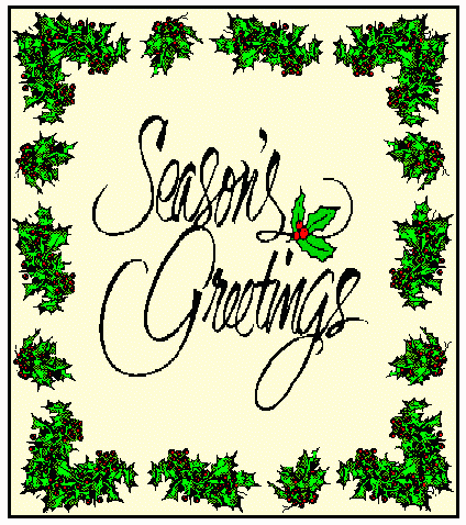 KARTU UCAPAN - Season's Greetings : Season's Greetings 