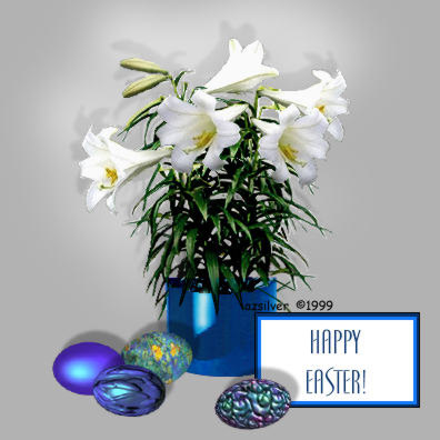 KARTU UCAPAN - Easter (Mar 27) : Easter Lilies (Floral 