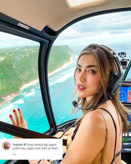 10 Foto Jessica Iskandar dengan Caption Kocak yang Mengandung Curcol Soal Cinta Hingga Disakitin Cowok