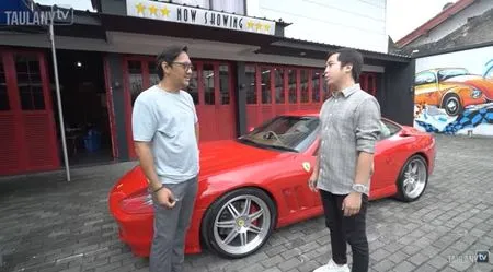 10 Momen Seru Andre Taulany Jajal Ferrari Milik Crazy Rich Surabaya