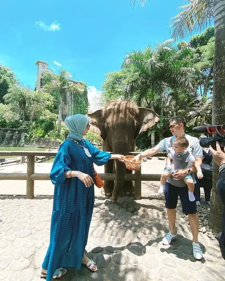 10 Potret Citra Kirana dan Rezky Aditya Ngajak Athar Liburan ke Bali, Bahagia Main ke Kebun Binatang