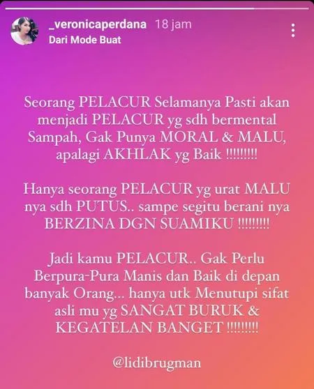 10 Potret Lidi Brugman, Aktris yang Dituding Istri Lucky Perdana Selingkuhan dan Telah Berzina dengan Suami