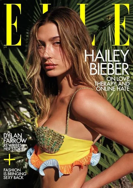 12 Potret Hot Hailey Baldwin di Photoshoot Majalah Elle, Pakai Bikini Hingga Pamer Body Goals