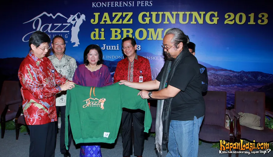Suasana preskon jelang event Jazz Gunung 2013