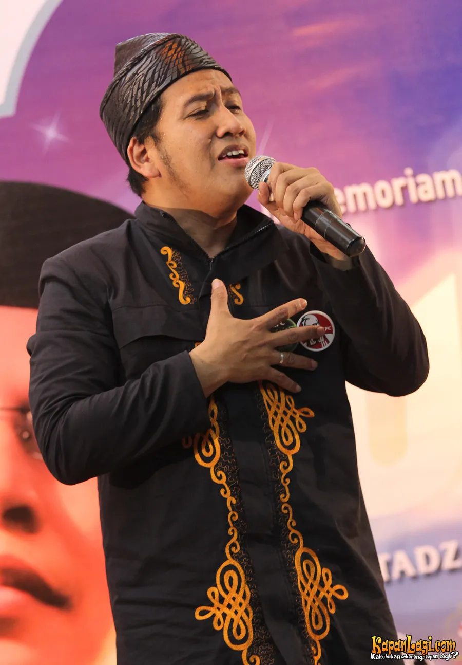 Kehadiran Ustad Agus di acara launching album tribute to Uje