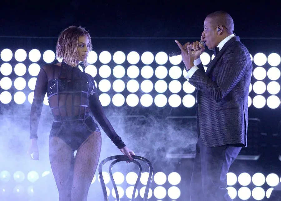 Penampilan Beyonce dan Jay Z di Panggung Grammy. ©AFP