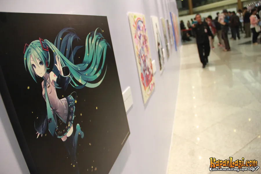 Pameran drawing art di sepanjang entrance hall/KapanLagi®