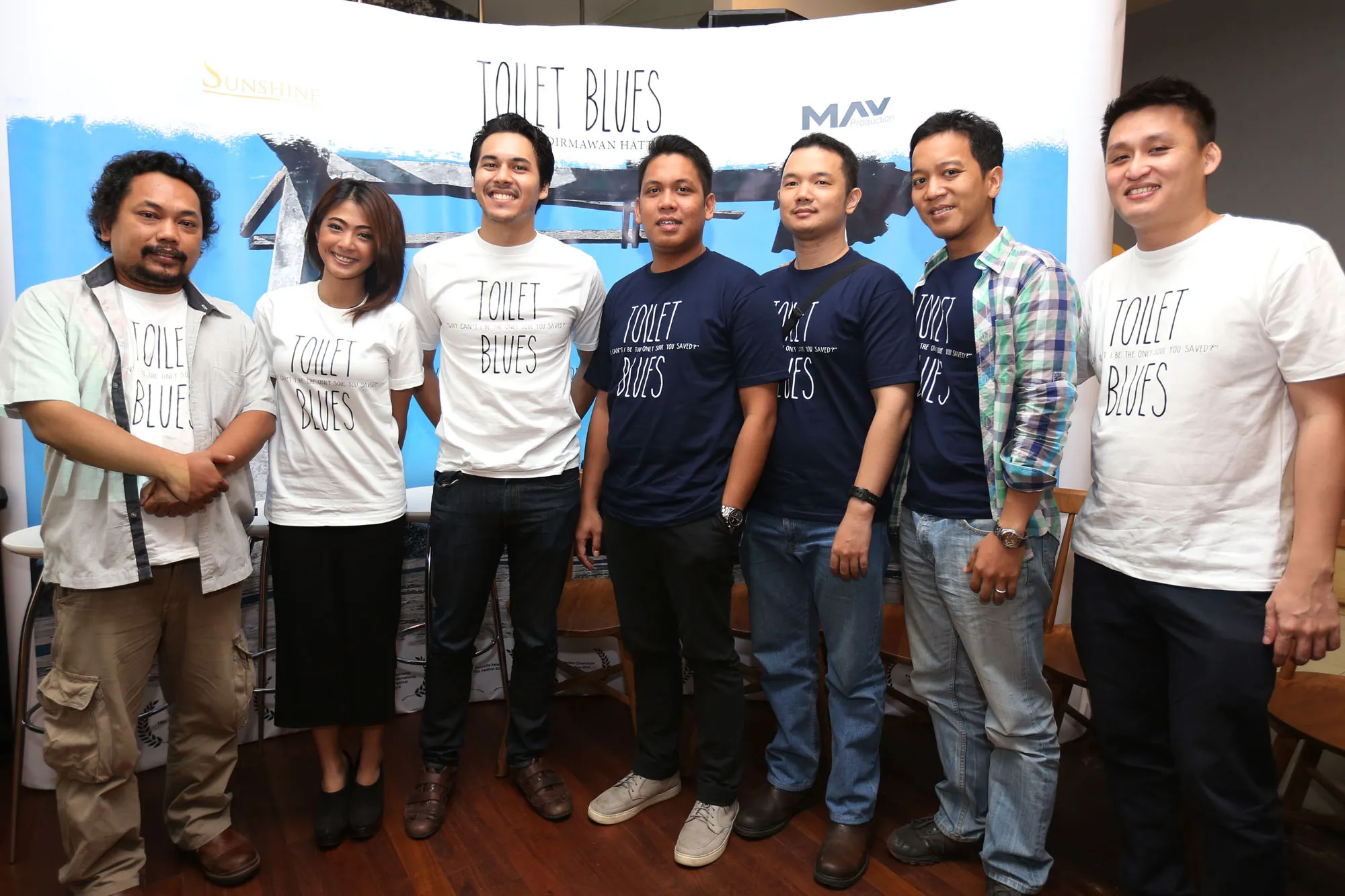 Shirley bareng para pendukung film TOILET BLUES @ KapanLagi.com®/Budy Santoso