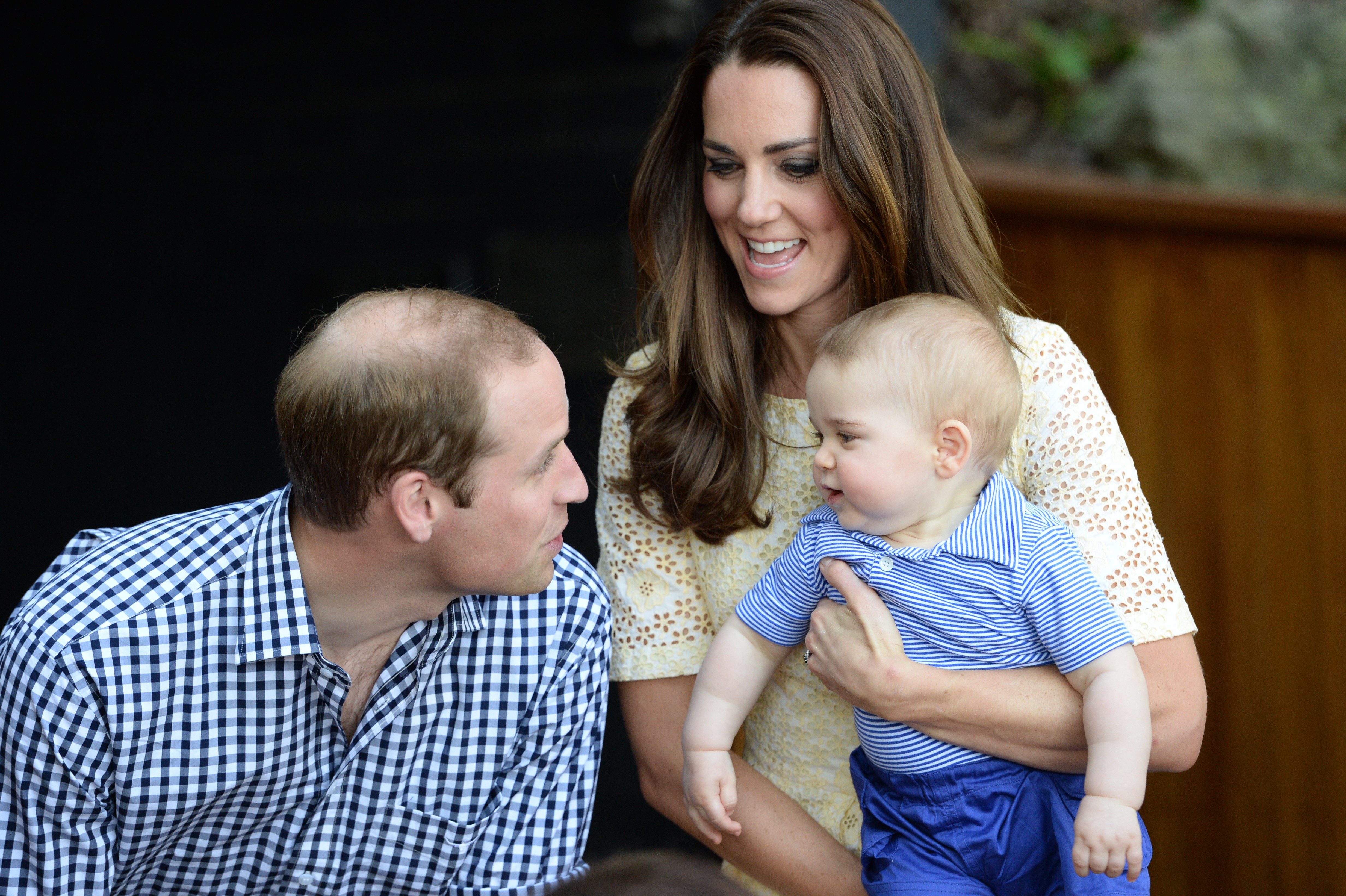 Kate, William, George @ splashnews.com