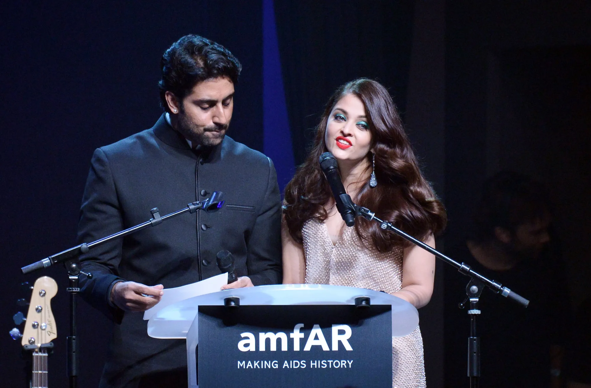 Film baru Aishwarya dan Abhishek bentrokan jadwal. @AFP