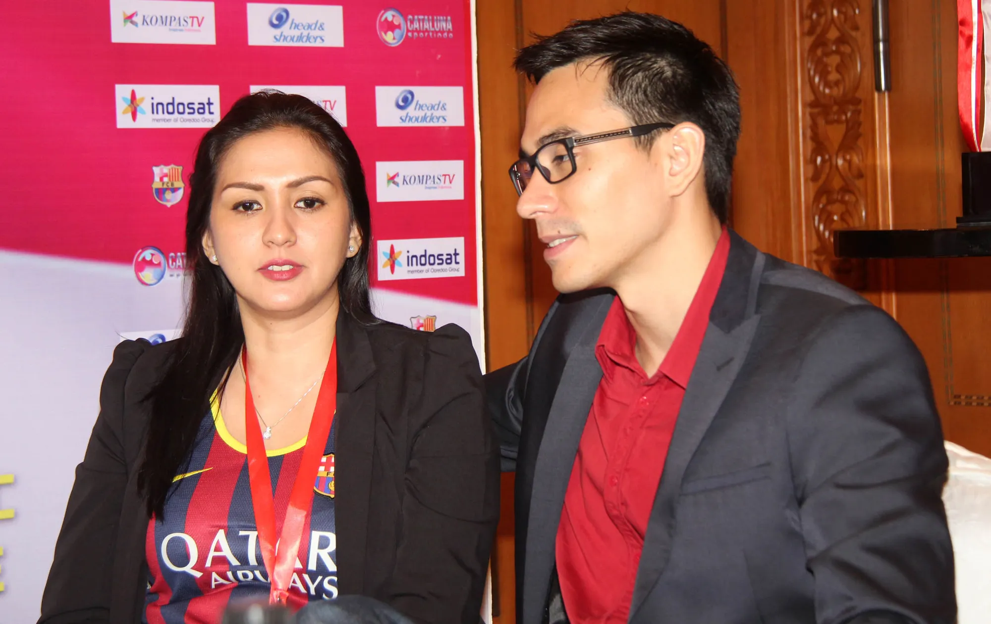 Donna Agnesia bersama suami @foto: © KapanLagi.com