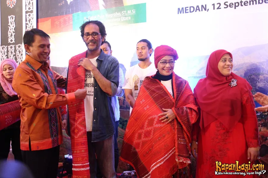 Alex Komang disambut Gubernur Sumut ©KapanLagi.com/Deni