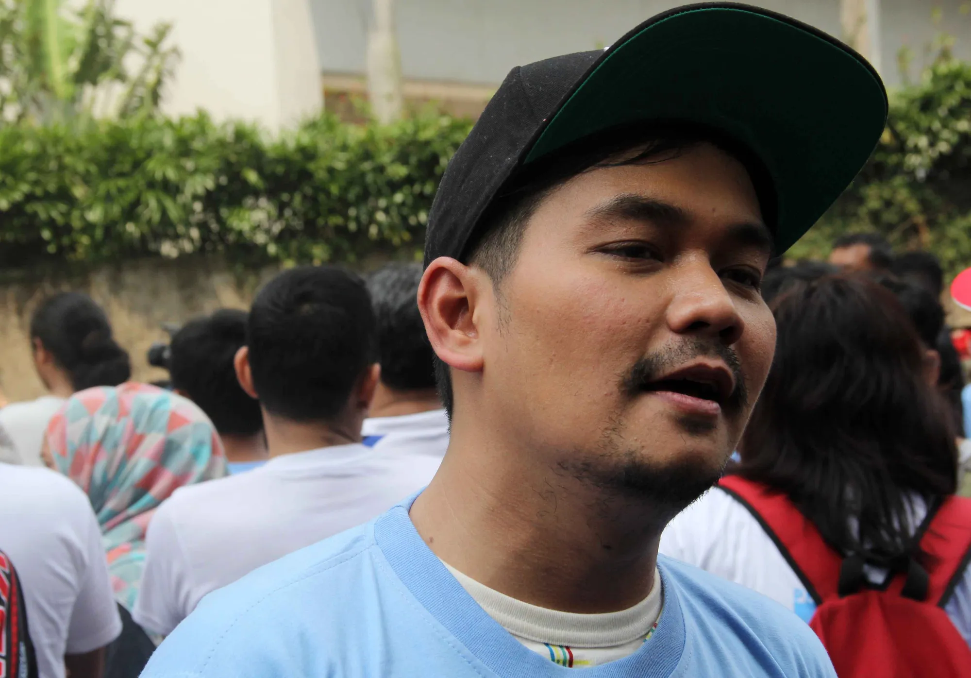 Bekti ajak semua orang untuk peduli kepada penderita AIDS. @KapanLagi.com®/Altov