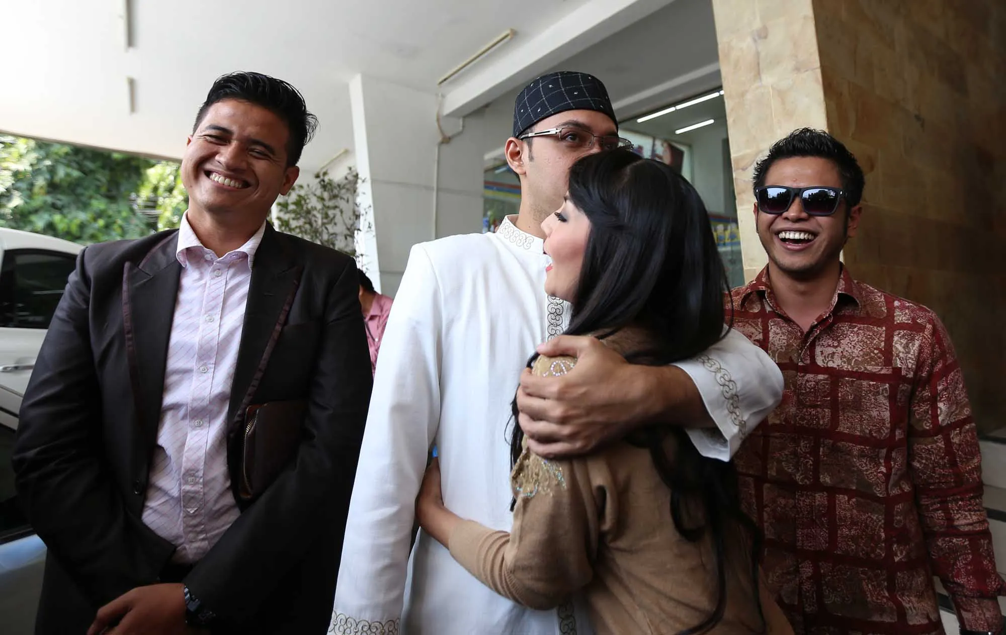Sandy tak mau perpanjang masalah dengan Tessa. @KapanLagi.com®/Budy Santoso
