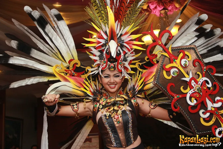 Estelta Liana jadi kasatria wanita di ajang Miss Supranatural 2014. / KapanLagi.com/AgusApriyanto