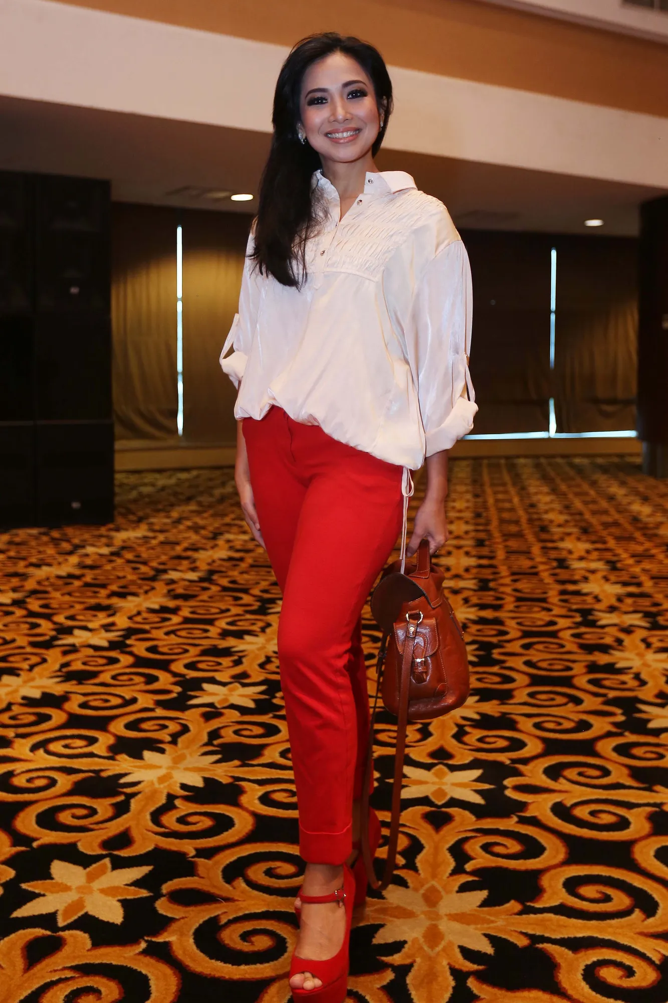 Feni Rose mengaku sangat ingin mewawancara Jedar. / KapanLagi.com/BudySantosa