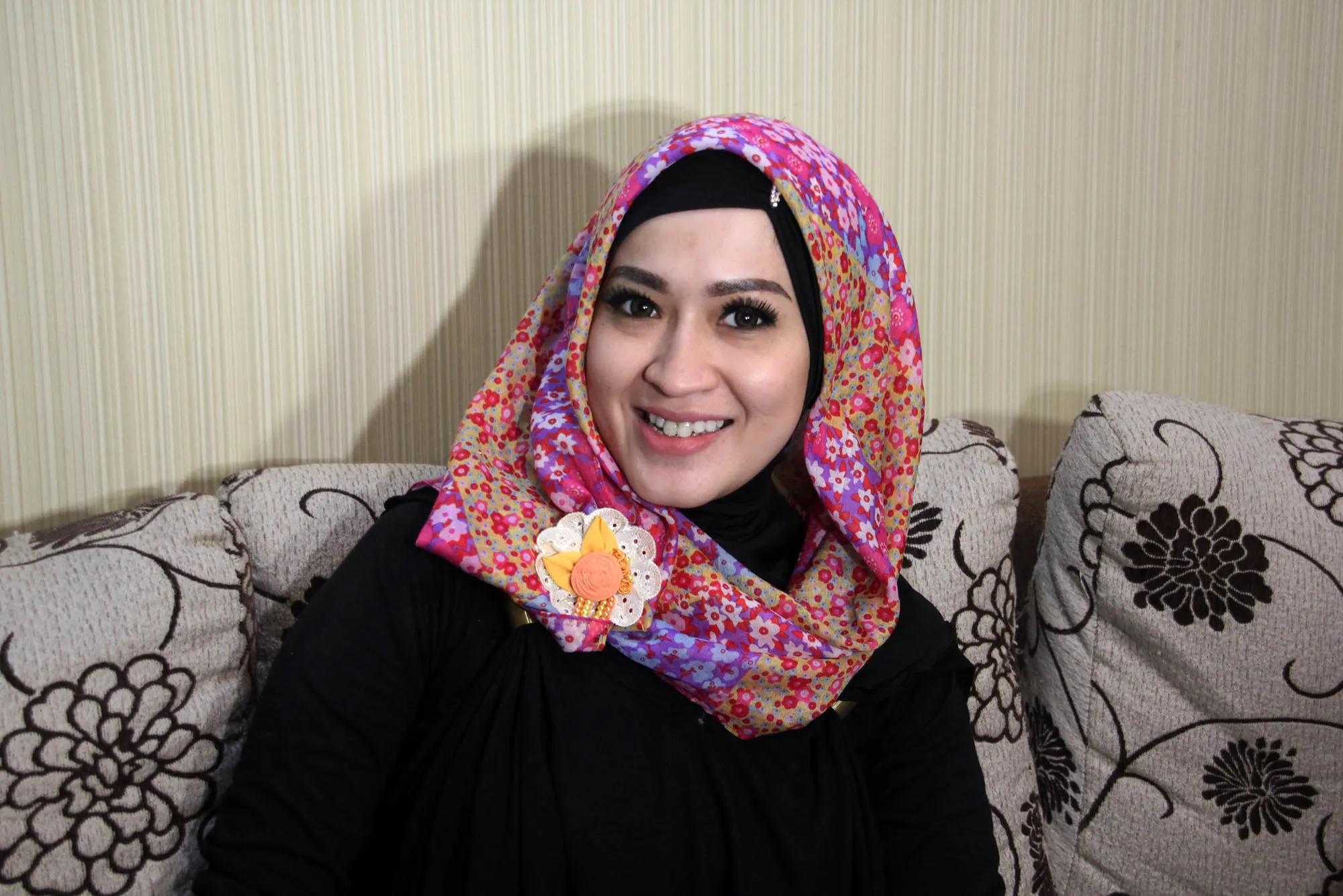 Okie Agustina mengaku bibir menjadi aset di wajah yang membuatnya pede. / KapanLagi.com/HendraGunawan