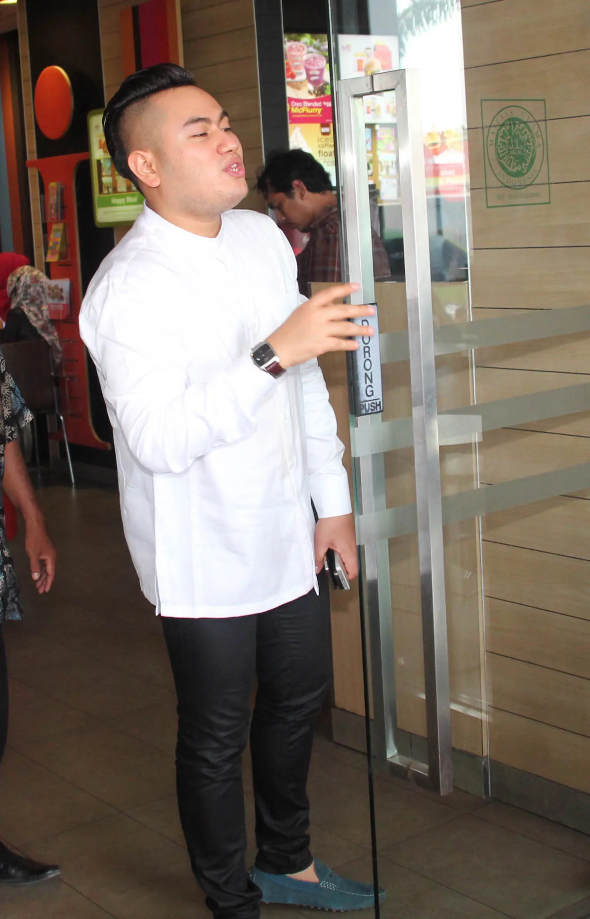 Tanpa cambang, Nassar merasa dirinya lebih macho. @KapanLagi.com®/Hendra Gunawan