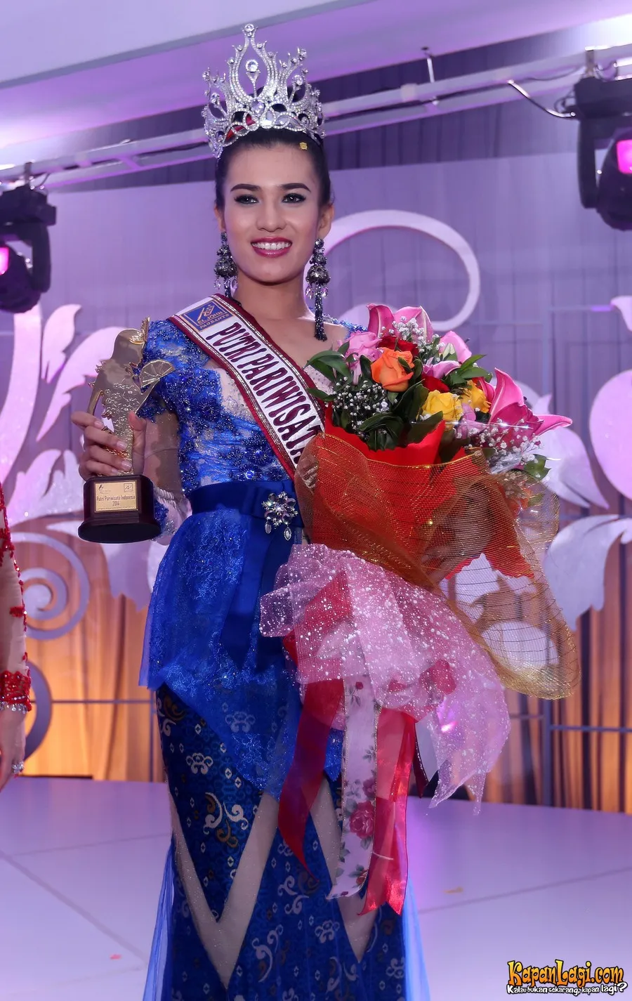 Si cantik Riri raih gelar Puteri Pariwisata 2014. / KapanLagi.com/BudySantosa