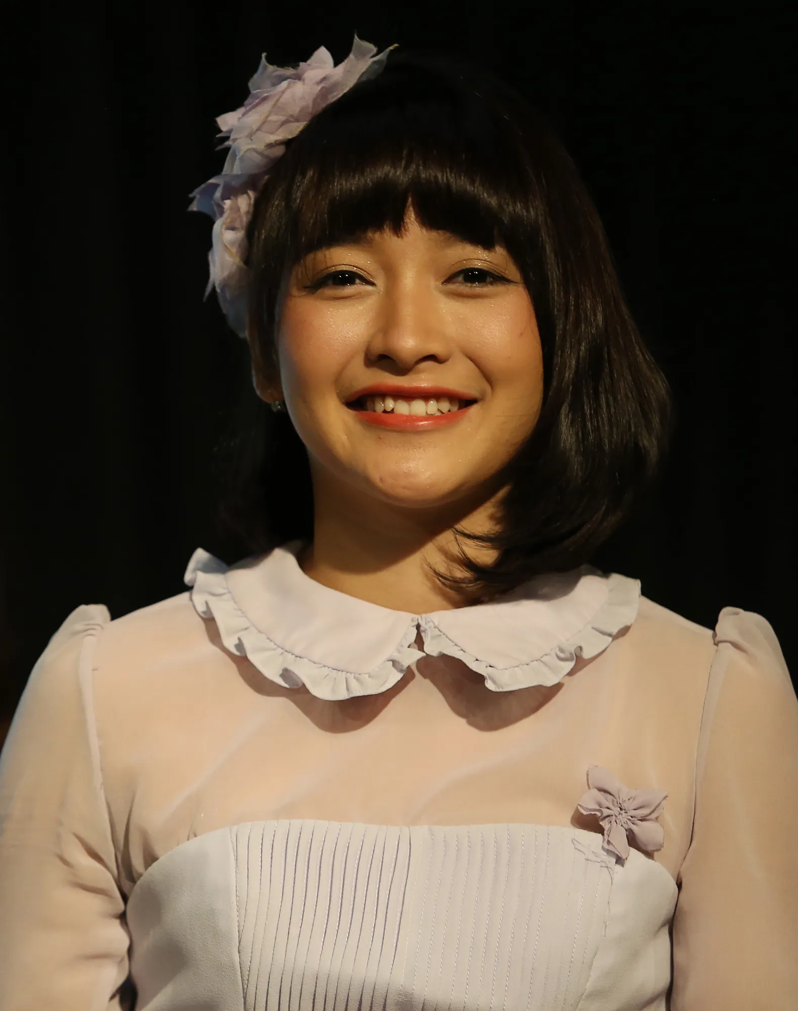 Kinal sempat nangis lihat aksi Haruka naik sepeda dari Jakarta ke Surabaya © KapanLagi.com®/Agus Apriyanto