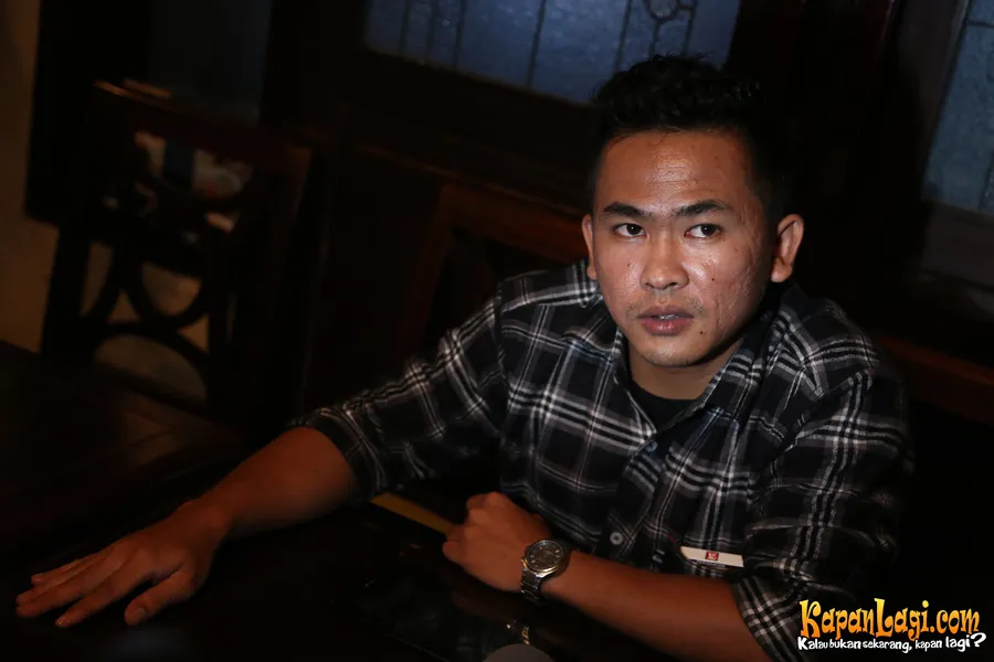 Galih tak mau berdamai dengan Cita. @KapanLagi.com®/Agus Apriyanto