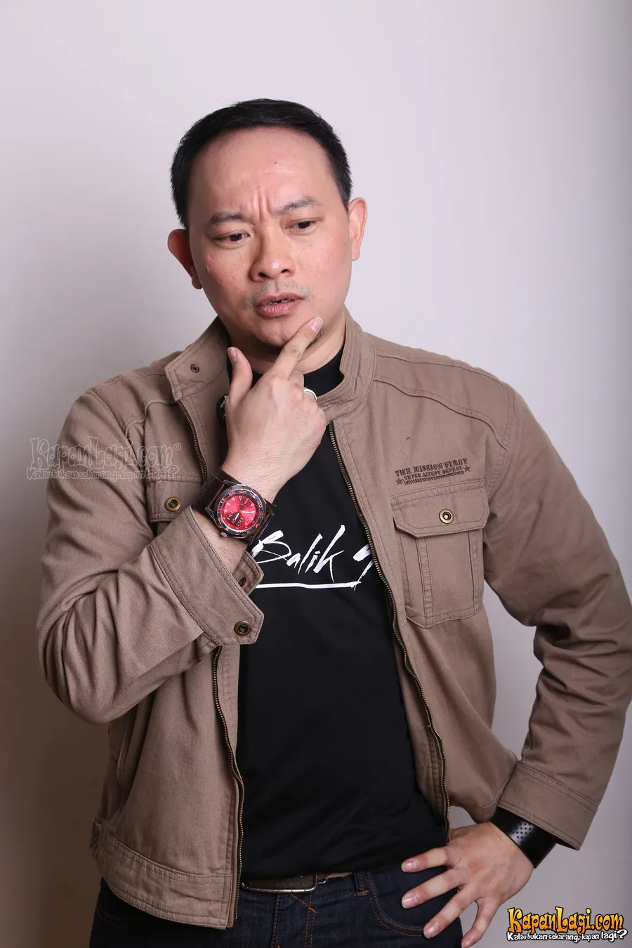Verdi Solaiman yang merasa adegan paling keren di film 3 malah nggak tayang. ©KapanLagi.com/Agus Apriyanto