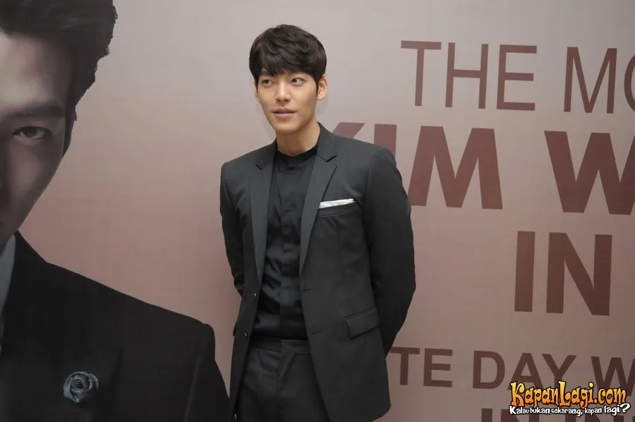 Kim Woo Bin saat menghadiri prescon The Moment of Kim Woo Bin in Indonesia. ©KapanLagi.com/Bayu Herdianto