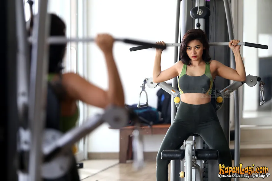 Vita keranjingan nge-gym / KapanLagi® - Budy Santoso